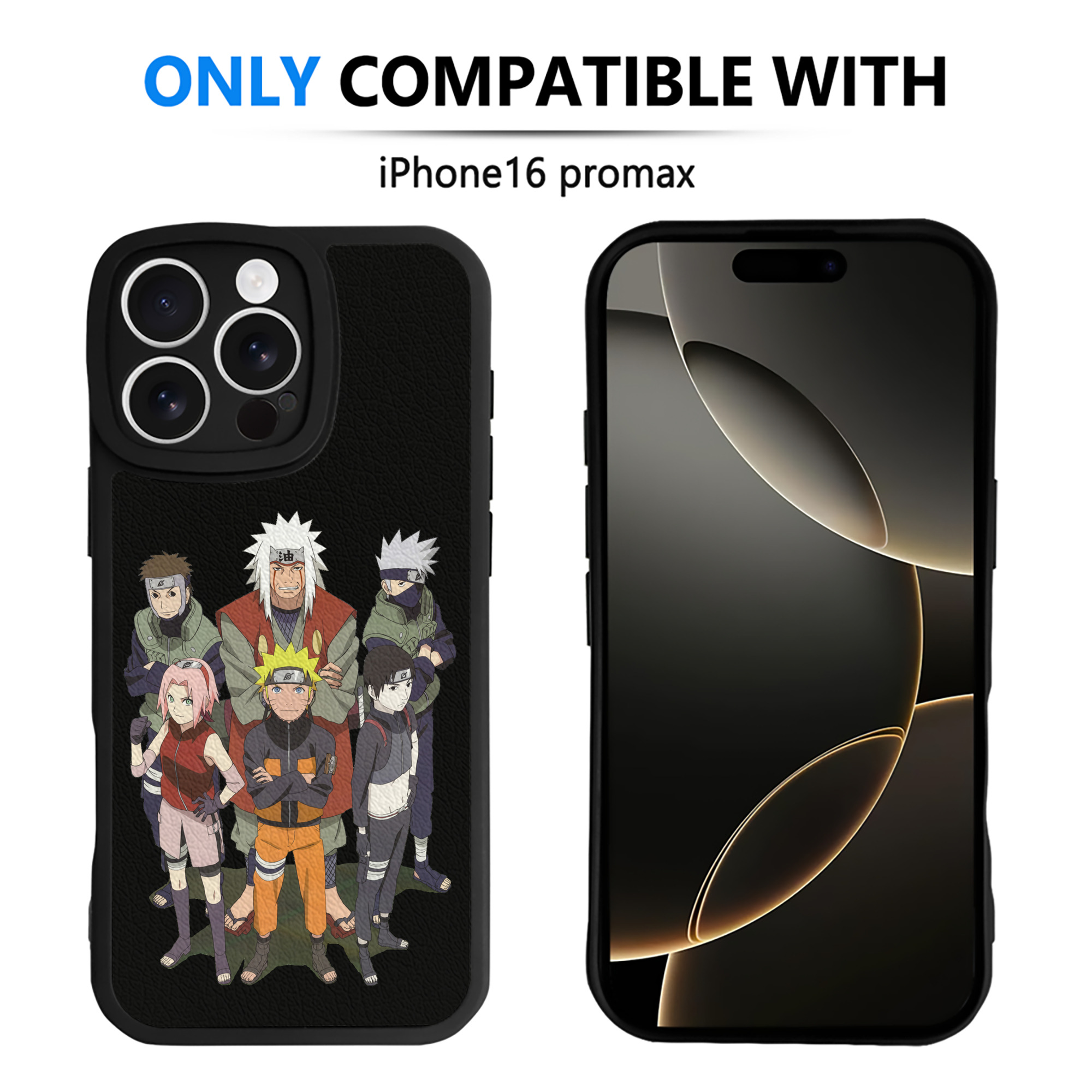 （画像用） NARUTO -ナルト- うずまき ナルト Uzumaki Naruto 【iPhone 16シリーズ対応】シリコンスマホケース（レザー調） 材質：シリコン